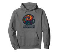 Ma Vie Tourne Autour de l'art Sweat à Capuche