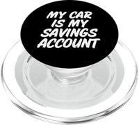 Ma Voiture est Mon Compte d'épargne Mécanicien Automobile PopSockets PopGrip pour MagSafe