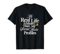 Ma Vraie Vie est Plus éclairée Que : Graphique T-Shirt