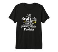 Ma Vraie Vie est Plus éclairée Que : Graphique T-Shirt Haut de Gamme