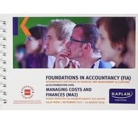 Ma2 Managing Costs And Finance - Pocket Notes