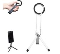 Ma38 Magnetic Phone Tripod for Phone, Portable Phones Holder Mini Tripod Quick Mount, 180° Rotation Aluminium Foldable Pocket Mount (Silver)