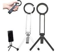 Ma38 Magnetic Phone Tripod for Phone, Portable Phones Holder Mini Tripod Quick Mount, 180° Rotation Aluminium Foldable Pocket Mount (Mix)