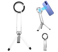 MA38 Trépied magnétique pour téléphone portable, 5 en 1, mini trépied de téléphone portable, mini perche à selfie rotatif à 360 °, support H-Andy pliable pour blogs vidéo, vidéos de cuisine, sport (A)