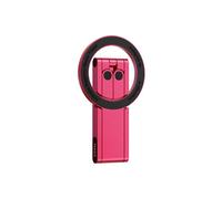 MA60 Magnetic Phone Tripod Stand Foldable Desk Holder Flexible Adjustment for 17 16 Smartphones Rose Red