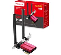 Ma86Xe V2 Pc Carte Réseau Wi-Fi 6E Pcie Axe5400Mbps, Bluetooth 5.3, Intel Wi-Fi 6E, Tri-Band (6 Ghz/5 Ghz/2,4 Ghz), Wpa3, Antennes À Gain Élevé, Comptible Windows 10/11[BLU920088]