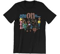 MA9&HUI Miles Davis on The Corner T-Shirt Black T-Shirts à Manches Courtes(Large)