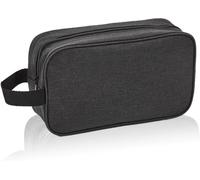 MAA-1 Pcs Sac à Main Simple Trousse de Toilette pour Hommes et Femmes Grand Voyage en Tissu Oxford Sac de Rangement étanche Trousse à cosmétiques pour Femmes et Filles (Noir) Noir