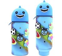 Maa-1 Pièce Kawaii Étui École 2 En 1 En Silicone Souple, 18.5 * 6.5 Cm Porte-Stylos De Table, Thème Animaux Trousse Pour Legami Stylo Fermeture À Glissière, Crayons Crayons Stylos(J)