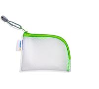 Maa-20251 Étui De Voyage Zippé A7 Transparent Vert, Petite Poche Transparente Avec Fermeture Éclair, Trousse De Toilette Pour Téléphone Portable, Câble De Chargement, Cosmétiques, Stylos, Clés