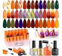 Maa-25 Unités Uv Gel Vernis À Ongles Free Cat Eye Aimants Blooming Gel De Floraison Revêtement De Base Finition Brillante Et Mate Stylo À Dessin Pointillé Brosse Manucure C403