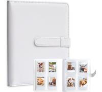 Maa-Album Photo 256 Pochettes Pour Appareil Photo Instantan¿¿ Fujifilm Instax Mini Liplay 11 12 26 25 9 8+ 8 7s, Porte-Cartes Photo Pour Imprimante ¿¿ Appareil Photo Instantan¿¿ Polaroid (Blanc)