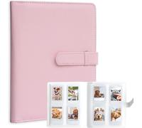 Maa-Album Photo 256 Pochettes Pour Appareil Photo Instantané Fujifilm Instax Mini Liplay 11 12 26 25 9 8+ 8 7s, Porte-Cartes Photo Pour Imprimante À Appareil Photo Instantané Polaroid (Rose)