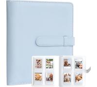Maa-Album Photo 256 Pochettes Pour Appareil Photo Instantané Fujifilm Instax Mini Liplay 11 12 26 25 9 8+ 8 7s, Porte-Cartes Photo Pour Imprimante À Appareil Photo Instantané Polaroid (Bleu)