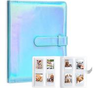 Maa-Album Photo 256 Pochettes Pour Appareil Photo Instantané Fujifilm Instax Mini Liplay 11 12 26 25 9 8+ 8 7s, Porte-Cartes Photo Pour Imprimante À Appareil Photo Instantané Polaroid (Bleu Clair Mag