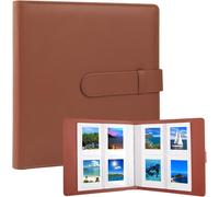 Maa-Album Photo 256 Pochettes Pour Fujifilm Instax Mini Liplay 11 12 90 70 50s 26 25 9 8+ 8 7s Instant Camera,2x3 Inch Film Book For Polaroid Zink Photos Paper(Marron)