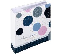 Maa-Album Photo Bleu 200 Photos 10 X 15 Cm Mémo Insert Album Amazing Memories Me-486-L