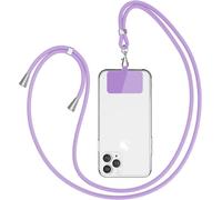 Maa-Chaîne De Téléphone Mobile Universelle Adaptée À Tous Les Smartphones, Chaîne À Porter Autour Du Cou, Le Bracelet De Téléphone Portable Peut Être Combiné Avec N'importe Quel Étui.- Violette
