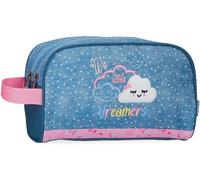 MAA-Dreamer Trousse Deux Compartiments Adaptable Bleu 26 x 16 x 11 cm Polyester by Joumma Bags, Bleu, Trousse Deux Compartiments Adaptable Bleu