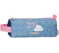 MAA-Dreamer Trousse Ronde Bleue 22 x 8,5 x 8 cm Polyester by Joumma Bags, Bleu, Trousse Ronde Bleu