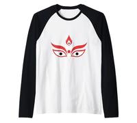 Maa Kali Yeux Divin Féminin Shakti Méditation Spirituelle Manche Raglan