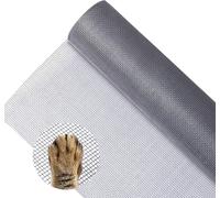 MAA-Moustiquaire Fenêtre 250cm x120cm,DIY Rouleau Moustiquaire Fibre de Verre Porte, Filet en Maille Fine Stop Insecte pour Porte de Balcon, Jardin, Découpable & Indéchirable (Gris)