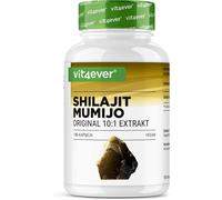 Maa-Mumijo Shilajit -180 Gélules - Hautement Dosé Avec 1500 Mg Par Portion Journalière - Extrait 10:1 - Sans Additifs Indésirables - Vegan