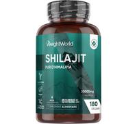 Maa-Shilajit Gélules 20000mg Riche En Acide Fulvique, Acide Humique, Minéraux - 180 Gélules Vegan De Shilajit D'himalaya Extrait 40:1 Pour 6 Mois D'apport, Sans Additifs Issu De La Pierre De L'himala