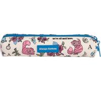 Maa-- Trousse Scolaire Disney Alice Aux Pays Des Merveilles 20 X 4 X 4 Cm Petite Trousse Ronde À Fermeture Éclair, Mini Trousse Simili Cuir, Fournitures Scolaire