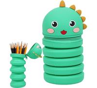 Maa-Trousse Scolaire En Silicone Pour Enfants, Kawaii Trousse 2 En 1 En Silicone Souple, ¿¿Tui ¿¿ Crayons R¿¿Tractable, Trousse ¿¿ Crayons T¿¿Lescopique, Trousse ¿¿ Crayons En Silicone Souple R¿¿Trac