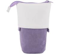 Maa-Trousse Scolaire Stand Up Pencil Case Grande Capacit¿¿ Sac A Crayons Standing Pen Holder Stationnaire Pochette Imperm¿¿Able Sac ¿¿ Stylos Toile Trousse ¿¿ Crayons (Violet)