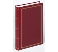 Maa-Walther Design Album Photo Rouge 300 Photos 10 X 15 Cm Mémo Insert Livre Simili Cuir Avec Gaufrage, Monza Me-140-R