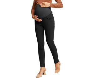 Maacie Pantalon de Grossesse Business Casual Extensible Taille Haute