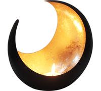 MAADES Photophore Lanterne orientale Moon Grande 20cm Or