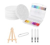 Maagic Puffy Paint Kit de peinture texturée avec activation magique de l'eau, stylos bouffants avec feuilles de toile, fournitures d'art pour l'artisanat des et le dessin de projets