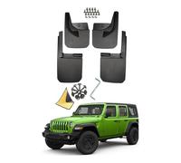 MAAIQTIND 4 Pièces Garde-Boue, pour Jeep Wrangler JL JK 2019-2023 Bavettes Anti-Éclaboussures Garde-Boue Avant et Arrière Voiture Accessoires