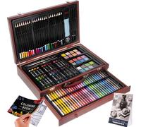 Maaleo Set de peinture complet dans un coffret en bois, 143 pièces, dimensions 23/37,5/8 cm