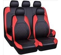 MAALLOP Voiture Ensembles Housses Siège pour-Nissan Patrol GR Y61 1997-2004, Respirante Nonslip Cuir Couvre Sieges Toutes Saisons Protection Accessoires,Black Red