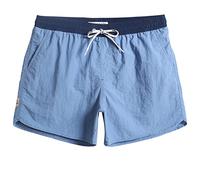 MaaMgic Homme Short de Bains Maillot de Bain Garcons Pants Court de Sport Séchage Rapide Bien pour Vacance à La Plage, Bleu Céleste, Medium(Tour de Taille:84~89cm)