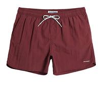 MaaMgic Homme Short de Bains Maillot de Bain Garcons Pants Court de Sport Séchage Rapide Bien pour Vacance à La Plage, Bordeaux, Medium(tour de taille:84~89cm)