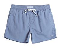 MaaMgic Homme Short de Bains Maillot de Bain Garcons Pants Court de Sport Séchage Rapide Couleur Unie, Blue Haze, L