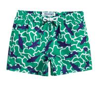MaaMgic Maillot de Bain Enfant Garçon Short de Bain Garçon Coloré à Séchage Rapide avec Doublure Confortable et 3 Poches pour Plage et Piscine,Vert,4 Ans
