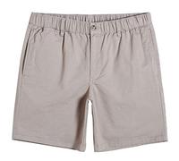 MaaMgic Short Bermuda Homme Chino en Toile Extensible Confortable Slim Stretch Ligne Classique Uni, Kaki, Size 34