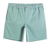 MaaMgic Short Bermuda Homme Chino en Toile Extensible Confortable Slim Stretch Ligne Classique Uni, Menthe Verte, Size 36