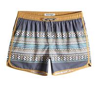 MaaMgic Short de Bain Homme Vintage - Maillot de Bain Homme Bermuda Séchage Rapide Doublure Confortable avec 3 Poches,Pianiste de la Mer Bleu,S