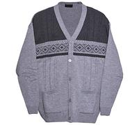 Maan Store - Gilet - Homme Gris Gris XXXXXX-Large - Gris - XXXL