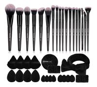 Maange Lot De 38 Pinceaux De Maquillage Synthétiques De Qualité Supérieure - Noir[LP84]