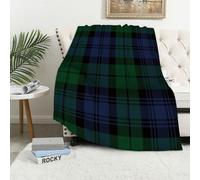 MAAPCHP Grande Couverture Polaire en Flanelle Ultra Douce et Chaude Plaid Tartan de la Famille Park. Motif Textile écossais. pour Chambre à Coucher,lit Simple,canapé,150 x 200 cm
