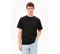 MAARKOS MÉLANGE DE LIN T-SHIRT | mélange de lin - noir (L)