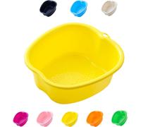 Maas-Bassin De Bain De Pieds, Spa D'eau Et Massage Des Pieds, Pour Pédicures Tremper Les Pieds Détox Et Massage, Épais Et Robuste Bassine Pied Parfait Pour Tremper Les Pieds (Yellow)